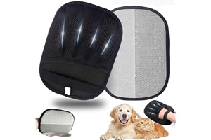 TOOHAO Pet Hair Removal Gloves, Thickening Static Magnet Gloves for Dogs & Cats, for Couch Sofa Furniture Carpet Car Seat (Bl