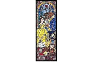 ParNarZar 5D DIY Diamond Painting 35 x 95 cm La Belle et la Bête Grand Plein d'Images Grand XXL Plein d'Images Set pour Hall d'entrée, Passage, Cheminée