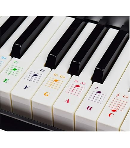 Guide Silicone Per Tastiera Pianoforte - 88 Tasti Rimovibili, Per Principianti - Foto 3