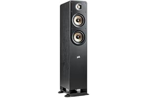 Polk Audio Signature Elite ES50 wysokiej rozdzielczości głośnik HiFi do kina domowego, certyfikat Hi-Res, kompatybilny z Dolby Atmos i DTS:X (sztuk), czarny