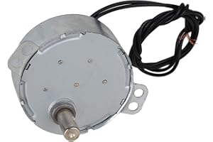 CNBTR CW/CCW Turnable Synchronous Motor 15-18 RPM AC220V 7mm Shaft Dia (Non-Directional)