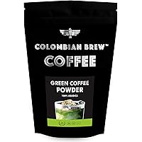 Colombian Brew Coffee 100% Arabica Green Coffee Beans Powder, for Weight Loss, 200g