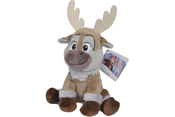 Simba 6315877642 Disney La Reine des Neiges 2 Friends Sven 25 cm, marron, 25 cm