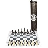 Cloth Box Roll Practical Chess Set