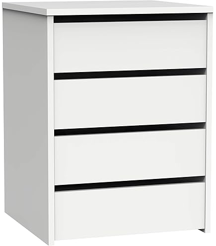 Commode met vier laden, visgraatmotief