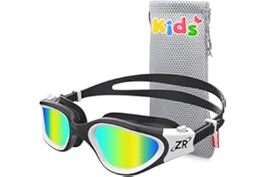 ZIONOR G1MINI - Occhialini da nuoto per bambini, polarizzati/non polarizzati, comodi per bambini, anti nebbia, protezione UV, per ragazze e ragazzi (anni 3-14)