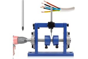 Machine de dénudage de fil Mxmoonant pour câble φ1-25mm, outil de dénudage de fil, perceuse connectable, avec 1 lame de rechange pour le recyclage de la ferraille de cuivre (1 couteau)
