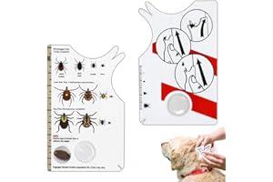 Avigers 1 tarjeta de garrapatas con lupa para humanos, niños, perros y gatos, tarjeta de garrapatas para personas al aire libre, camping y mascotas, tarjeta de tick para eliminar suavemente las