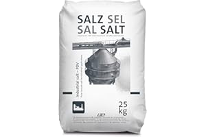TRADE CON 25 kg Poolsalz Regeneriersalz aus Siedesalz, Schwimmbadsalz - bietet höchste Reinheit und ist bestens für alle Pools mit Salzelektrolyseanlagen geeignet, 1 Sack von k+s