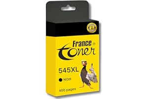 FranceToner CL-545XL Noir Cartouche de Remplacement Compatible Haut rendement 400 Pages A4 Canon 545-546 pour Pixma TS3450, TS3350, TS3150, TR4550, TR4650, MG2550S, MG3050, MX495