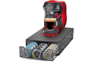 HiveNets Tassimo Tiroirs à Capsules de Café Rangement Porte Coffee Pods Présentoir Distributeur Métal Stockage