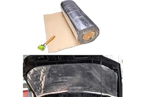 KEEPDSGN 10mm Tapis d'insonorisation de Voiture, Tapis Amortisseur d'isolation phonique Thermique de Voiture, Isolation Acoustique et Amortissement étanche à l'humidité. (78'' * 39'')