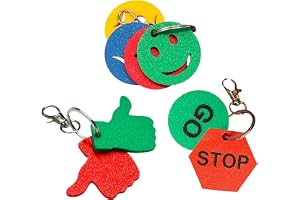 Essentials Communication Pack - 3 x Emotional Regulation Keyrings | 1 x Emotions Regulation Keyring | 1 x Thumbs Up Thumbs Do