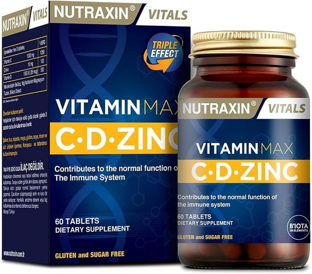 Nutraxin Vitamin Max C-D-Zinc 60 Tablet
