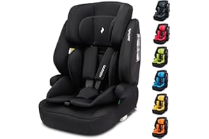 Osann Jazzi Isofix – Der sichere Kindersitz ab 1 Jahr (76–150 cm), mitwachsend mit Isofix & Top-Tether, Schutz & Geborgenheit auf jeder Fahrt - Black