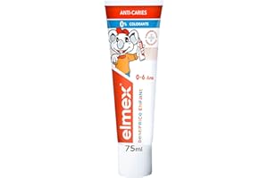Elmex Dentifrice Bébé et Jeune Enfant Protège les Dents de Lait 0-6 Ans, 75ml