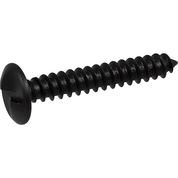 Hillman 15-Pack 6-Inch X 3/4-Inch Oval Head Phillips Sheet Metal Screws - Black Finish For Metal & Wood