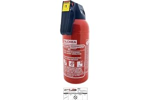 Bil pulversläckare P2 GM, rödlackerad släckningsmängd 2 kg brandklass A, B, C
