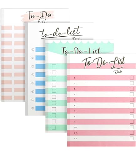 Blocco Note To-Do List - 52 Fogli A Strappo 14x21cm | Agenda Giornaliera Senza Data (Confezione Da 3) - Foto 4