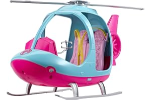 Barbie Helikopter, różowo-niebieski, dla dzieci w wieku od 3 do 7 lat, FWY29