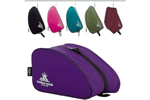 OUTDOOR WORLD BE ACTIVE Outdoor World Sac de rangement de chaussures et bottes en polyester 600D résistant à l'eau pour randonnée, marche, football, rugby, golf et gym – Convient jusqu'à la taille 48 – Large ouverture zippée