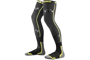 EVS Sports Unisex-Child Fusion Socks/Sleeve Combo (Black/Hi-Viz, Youth)