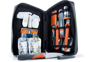 GSI Outdoors - Kit Destination Kitchen Set da Cucina Portatile da 24 pezzi. per Viaggio Camper Escursione