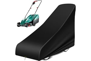 RICHIE Lawn Mower Cover - Heavy Duty 420D Oxford Fabric Push Mower Cover - Waterproof, Windproof, Anti-UV