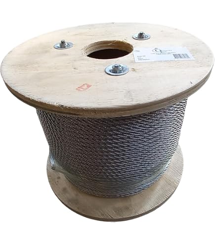 Set 15m Câble Acier Galvanisé 3mm + 4 Serre-câbles étriers Et 2 Cœurs - Kit Pour Suspension Et Fixation - 10