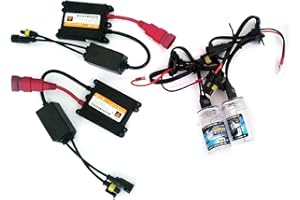 TEMPO DI SALDI Kit de unidad de control de Xenón Slim para faros HID, H7, 6000 K, 35 W, para coche, lámparas blanco hielo