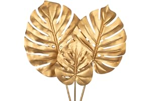 Oairse Set di 3 foglie artificiali, foglie di monstera, come vere, per decorazioni di nozze boho, foglie di palma tropicali per casa, casa, feste, cucina, composizione floreale fai da te