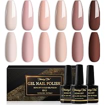 Shining She Smalto Semipermanente Nude,6 Colori Rosa Nudo Beige ...