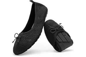 DREAM PAIRS Bailrinas Mujer Zapatos Planos Comoda Tejido Transpirables Plegables