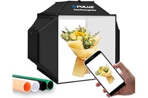 PULUZ 40 cm pudełko do fotografowania, przenośne 16 x 16 cali miękkie pudełko zdjęcie Lightbox zestaw tła studio fotograficzne pudełko świetlne z 4 kolorowym tłem zestaw paneli LED