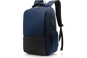 Besttravel Laptop Backpack, Business Travel Backpack with Charging Port, Water Resistant Laptop Rucksack, Anti-Theft Backpack for Men Women, Fits 15.6-inch Laptop School Bag