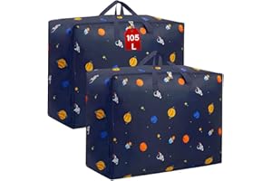 SEPSCO Borse Stoccaggio Vestiti Grande, Immagazzinamento Contenitori Armadio Sottoletto Sacco Piumone Matrimoniale Trasloco Organizer Cambio Stagione per Biancheria da letto Trapunte Cuscini Coperte