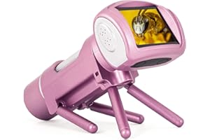 JOYALENS Digital Microscope for Kids JL012, 50x-300x Handheld Portable Kids Microscope, 2" LCD USB Microscope Camera for Boys Girls Educational Science Kit Toy with Prepared Slides, 8GB(Pink)