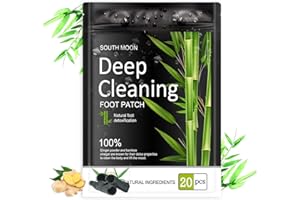 ANGOZO Detox Foot Patches 20 Pcs Detox Foot Pad Foot Detox Pads to Remove Toxins Deep Cleansing, Foot Patches Detox Foot Pads for Stress Relief & Deep Sleep, 100% Natural