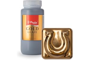 Pasler Gold Glaze for Ceramic Pottery Bisque,PCG01,16fl oz/473ml