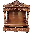 Shilpi Wooden Hand Carved Traditionally Design Wooden Temple/Amazing Look & Beautiful Hand Carving Wooden Mandir(9)