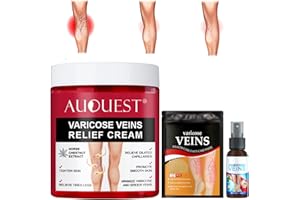 CAPPUVINI Auquest Varicose Veins Relief Cream, Varicose Veins Treatment for Legs, Varicose Veins Repair Set, Auquest Varicose Vein Cream, Vein Healing Varicose Veins Treatment Spray and Varicose Veins Patches