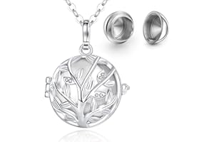 INFUSEU Ciondoli Di Cenere, Collana Di Ceneri Collana Di Urna Umana Da Donna Ceneri In Acciaio per Conservare Le Ceneri Ceneri Umane