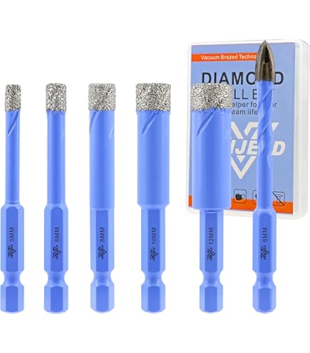 Set 8 Punte Trapano Per Materiali Duri - Vetro, Piastrelle, Ceramica, Marmo | Diametri 3-12mm - Foto 11