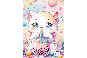 Agenda Scolaire: Kawaii Chat Mignon | Journalier, une Page par Jour | 12 x 17 cm | Pour Ecole Elémentaire, Collège, Lycée, Université, Etudiant | 280 pages | Couverture Souple | Pour fille, Ado