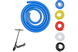 Gdraco Protector de cable en espiral para Xiaomi M365/m365 Pro/Pro 2/1S Scooter eléctrico, 1 m, color azul