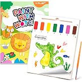 YPLUS Paint with Water Coloring Books for Toddlers 1-3 2-4, Animals Theme | Mess Free Water Color Paint Set for Kids, Magic B
