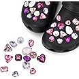 28Pcs Shoe Charms Crocs, Crystal Diamond Shoes Decoration Charms for Women Bling Chain Charms for Clog, DIY Clog Accessories Crocs Charms Adult bling croc charms,croc charms for adults
