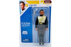 Mego, Figura The Klingon Kor Star Trek 20 cm Unisex adulto, Black, 18 centimeters