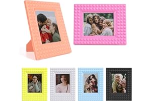HIYQIN 2x3 Mini Photo Frame - 6 Pack Mini Plastic Picture Frame Compatible with Fujifilm Instax/Polaroid 2 x 3 Film - Fuji Instax Film Frame - Colorful