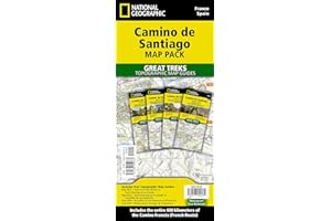 Camino de Santiago - Camino Frances Map Pack Bundle - 4 map pack for the whole route (National Geographic Great Treks)